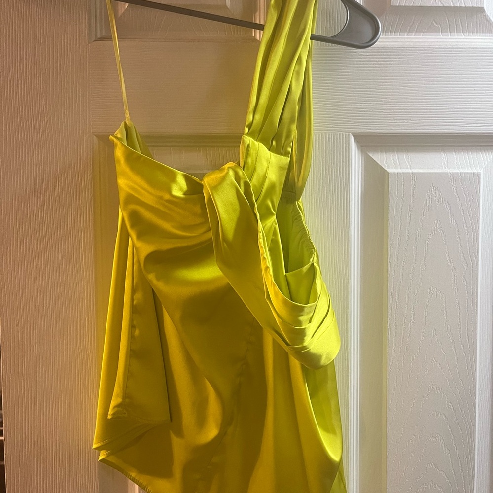 DO+BE Radiant Yellow Satin Blouse